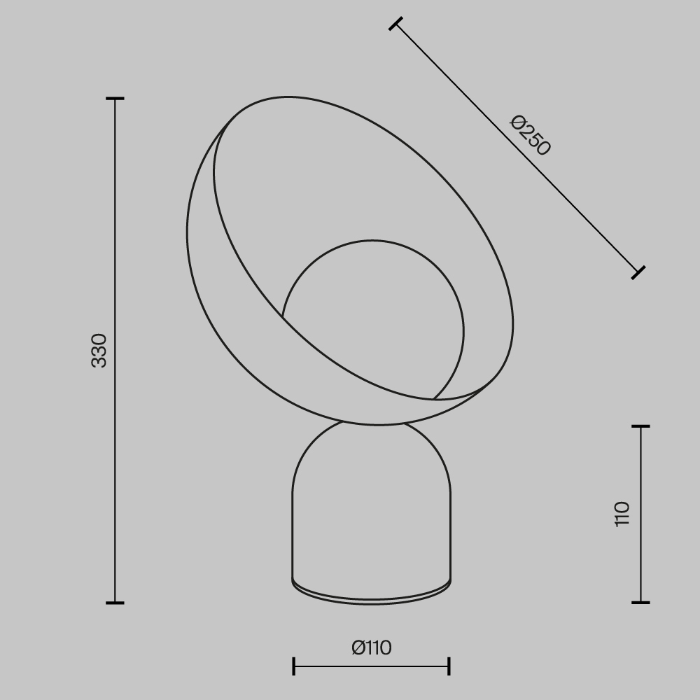 Lampa stołowa nowoczesna TAVO MOD453TL-01B, czarna, 1×G9 – Maytoni - obrazek 4