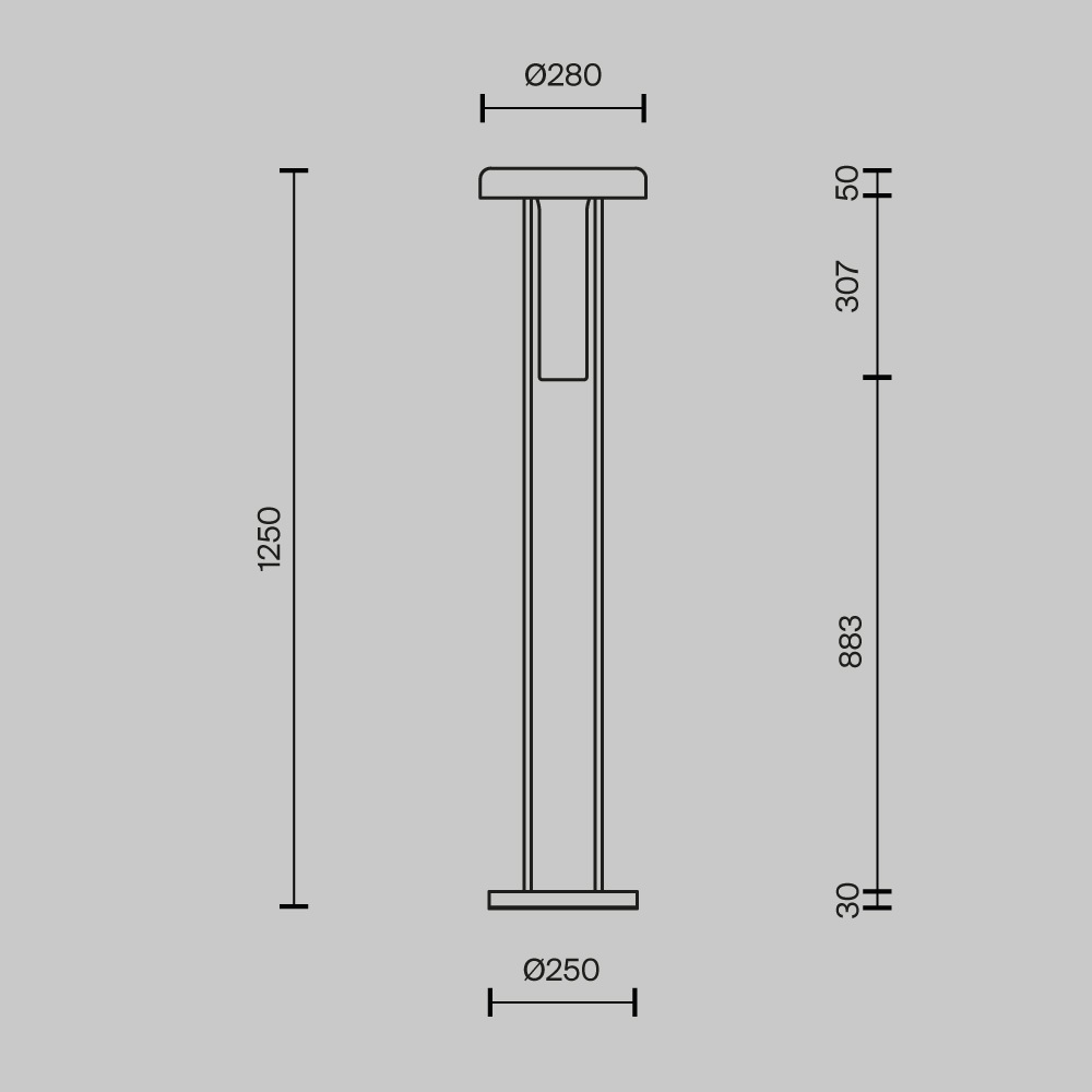 Lampa podłogowa nowoczesna IKEBANA MOD463FL-L24B3K, czarno-dymiona, LED 24 W 3000 K – Maytoni - obrazek 6