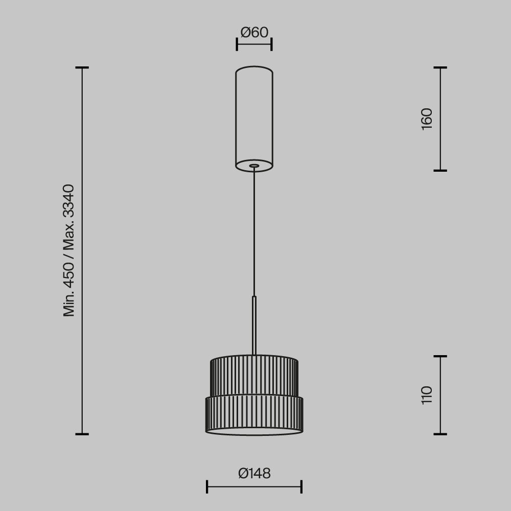 Lampa wisząca nowoczesna SCALA MOD496PL-L12BZK, brązowa / koniakowa, LED 12 W 3000 K – Maytoni - obrazek 4
