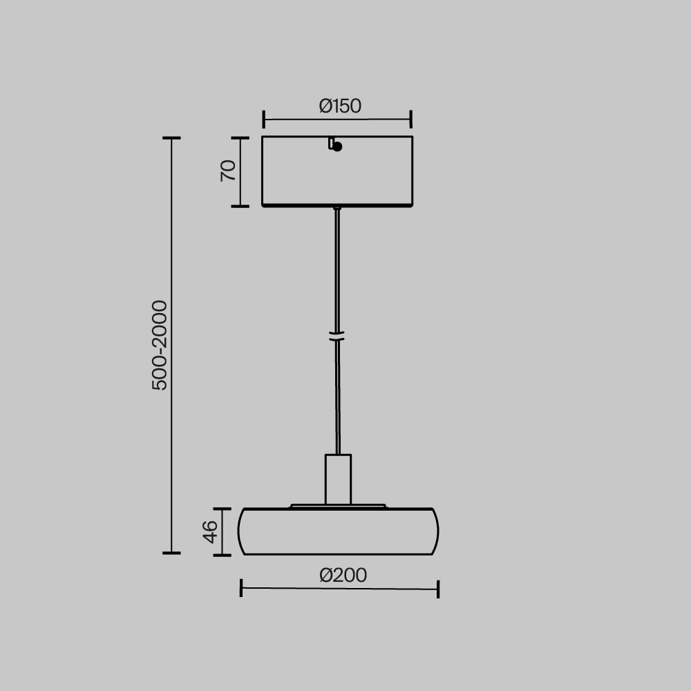 Lampa wisząca nowoczesna FLOAT MOD498PL-L13BK, czarna, LED 13 W 3000 K – Maytoni - obrazek 5