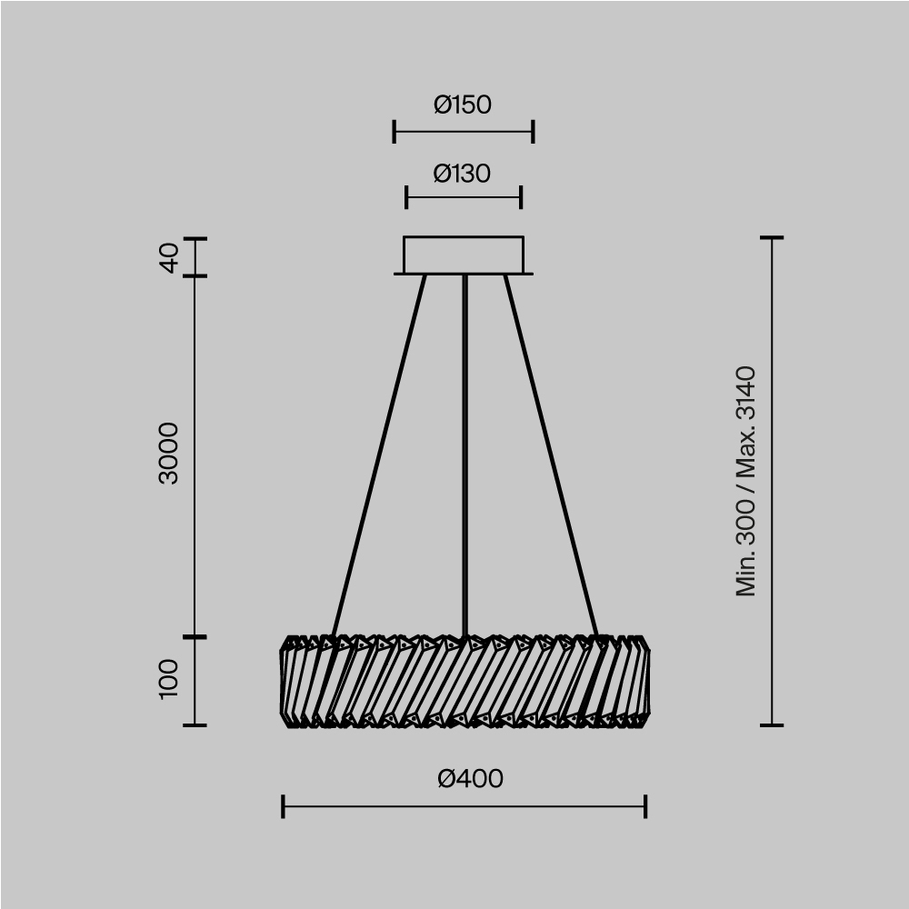 Lampa wisząca nowoczesna CILIA MOD540PL-L20BGK, beżowa, LED 20 W 3000 K – Maytoni - obrazek 5