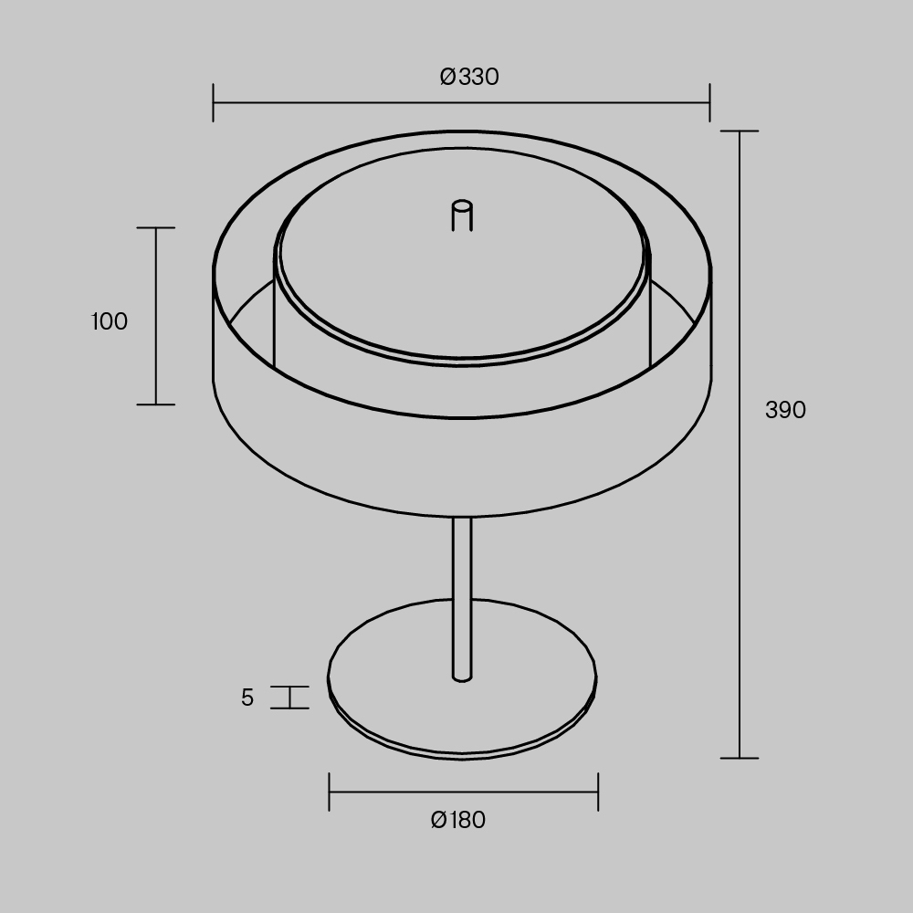 Lampa stołowa nowoczesna BERGAMO MOD613TL-02W, czarno-biała, 2×E14 – Maytoni - obrazek 6