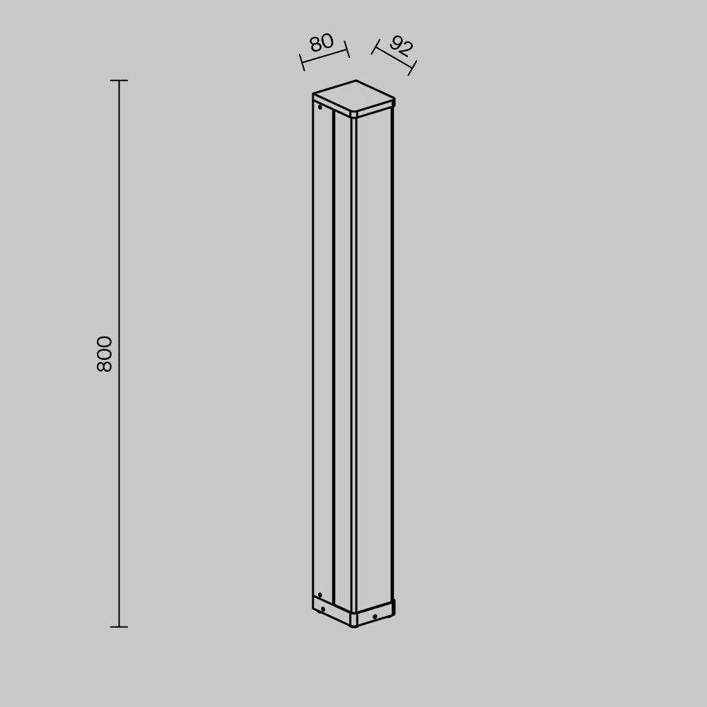Lampa ogrodowa stojąca FLOEVA O142FL-L18BK, czarna, LED 18 W 3000 K IP65 – Maytoni - obrazek 5