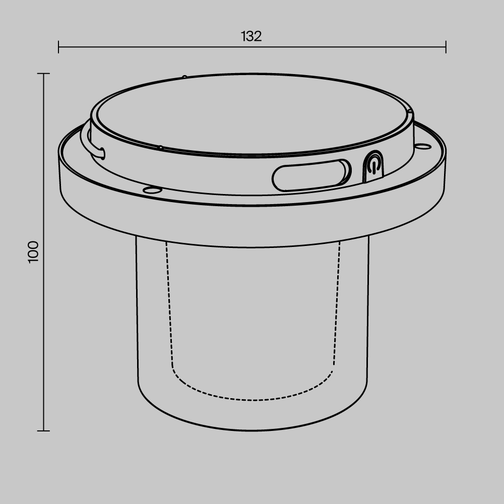 Lampa akumulatorowa zewnętrzna LANTRA O146TL-L2B2K, czarna, LED 2 W IP44 – Maytoni - obrazek 5