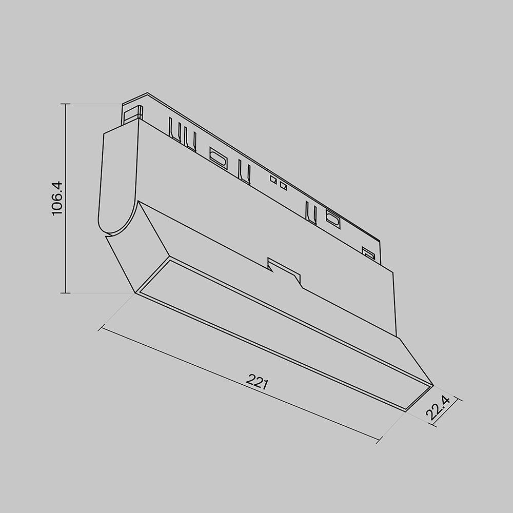 Oprawa liniowa do szyn magnetycznych EXILITY BASIS ROT TR036-4-12WTW-DD-B, czarna, LED 12 W – Maytoni - obrazek 5