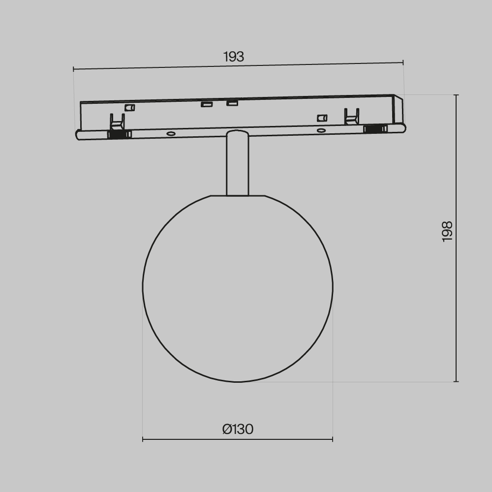 Oprawa do szyn magnetycznych EXILITY LUNA TR038-4-5W3K-WW-DS-1, czarna, LED 5 W – Maytoni - obrazek 4