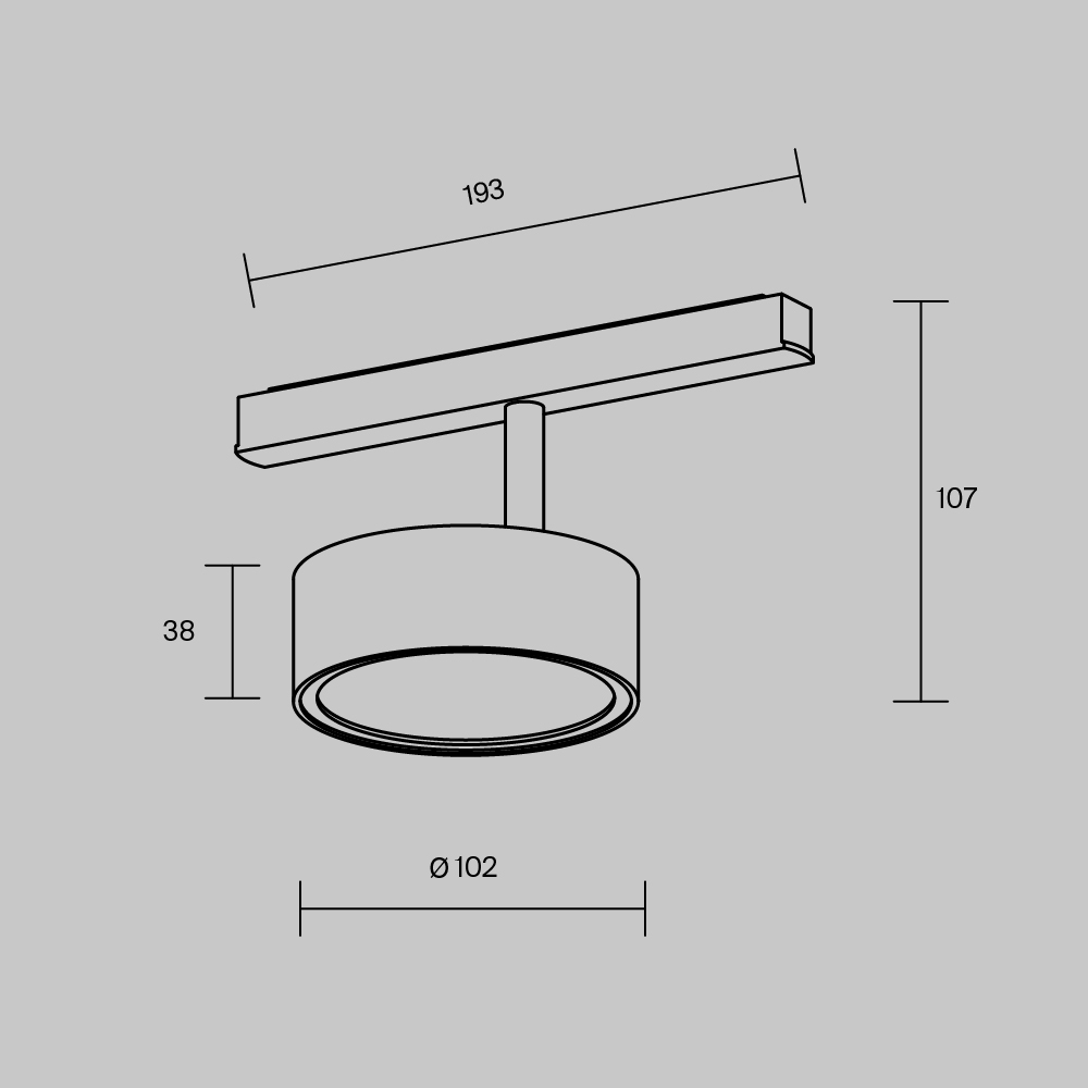 Oprawa do szyn magnetycznych EXILITY RADO TR040-4-18W3K-DS-BBS, czarna, LED 18 W – Maytoni - obrazek 6