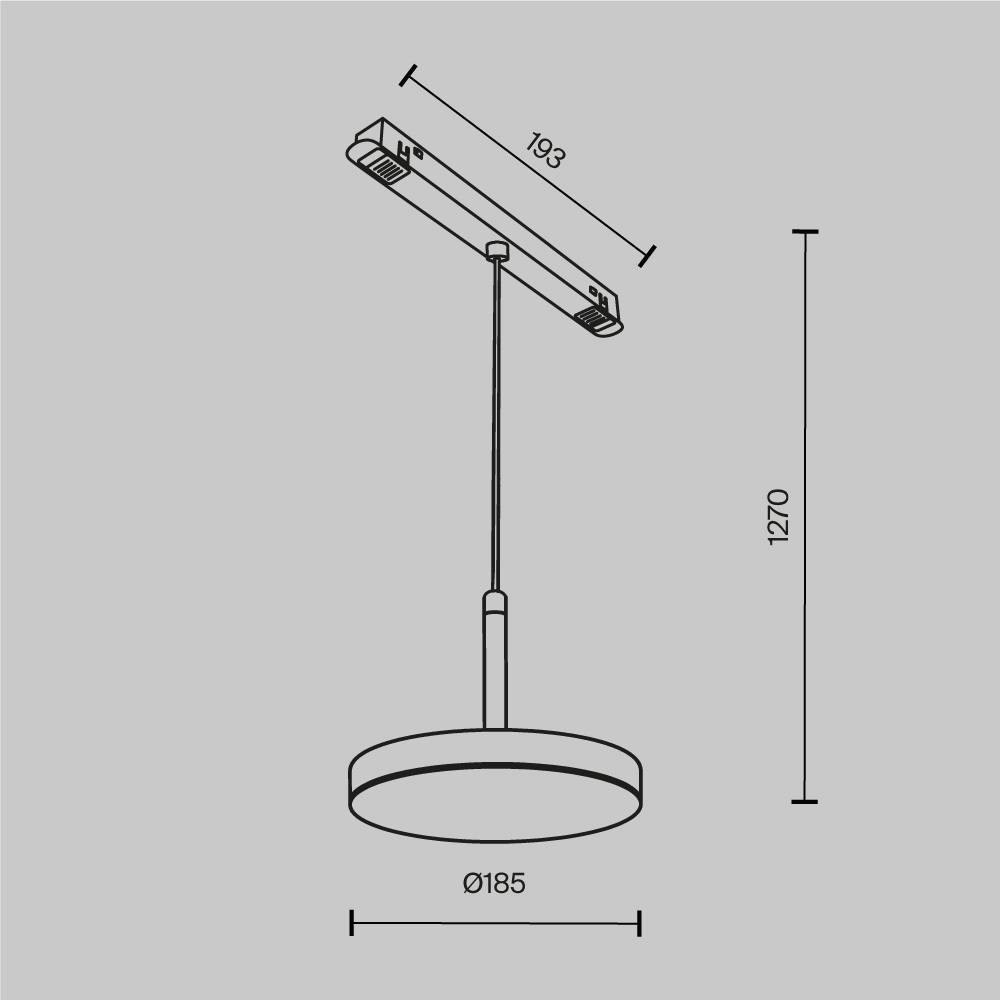 Oprawa do szyn magnetycznych EXILITY PLATO TR123-4-15W-DS-B, czarna, LED 15 W – Maytoni - obrazek 5