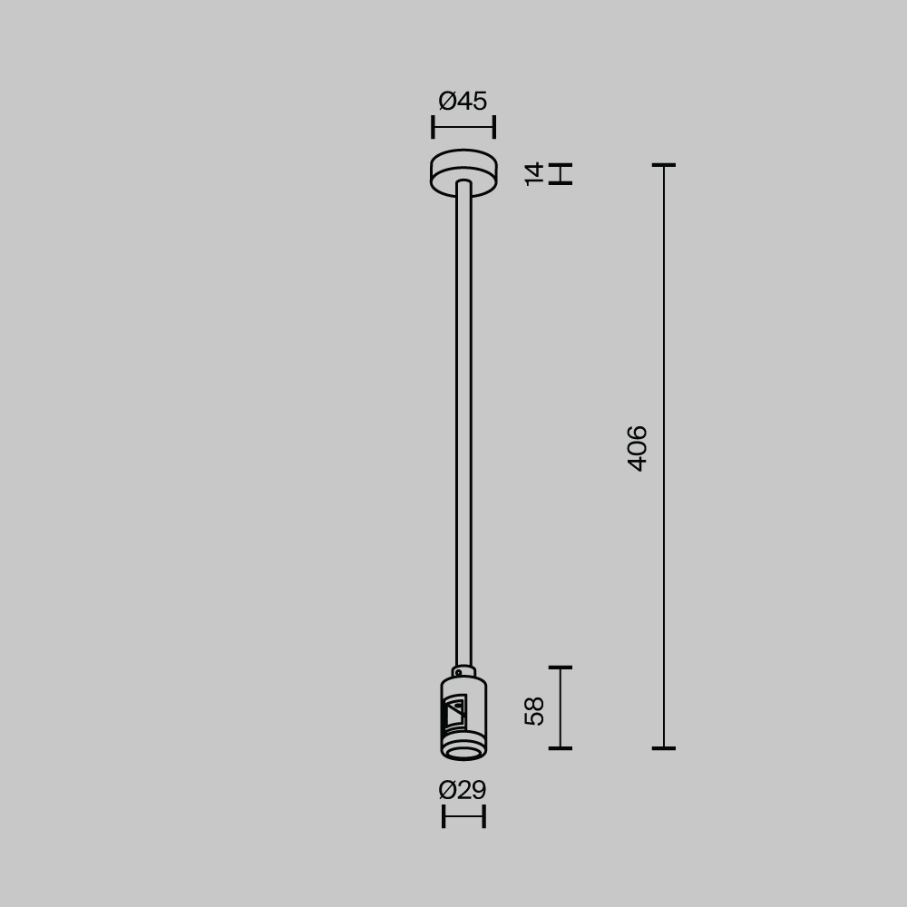 Uchwyt sufitowy z wejściem zasilania FLARITY TRA158C-BL1-BS, mosiądz, wymiar montażowy 360 mm – Maytoni - obrazek 4