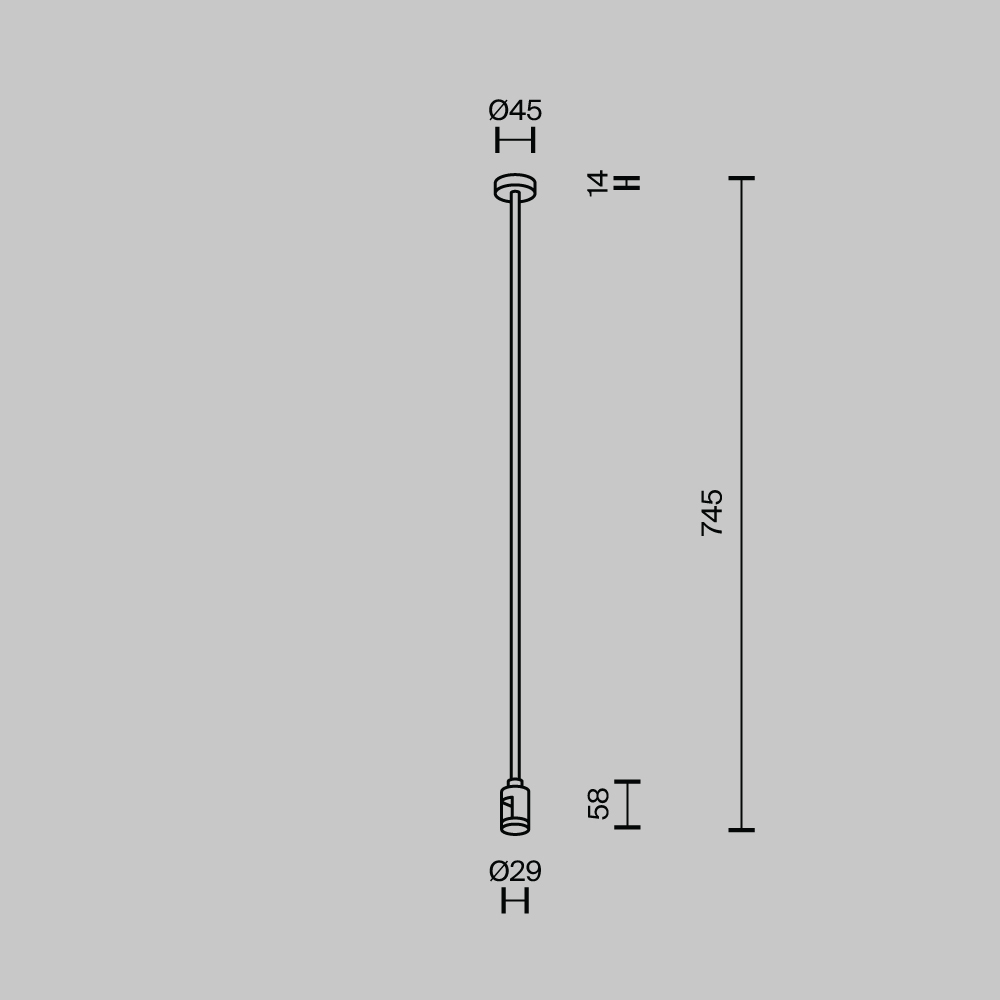 Uchwyt sufitowy z wejściem zasilania FLARITY TRA159C-B1-BS, mosiądz, wymiar montażowy 700 mm – Maytoni - obrazek 4