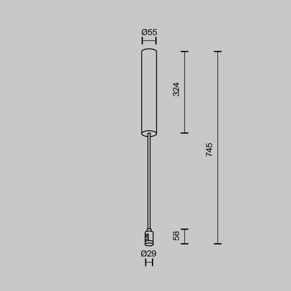 Podsufitka do zasilacza z wejściem zasilania FLARITY TRA159C-BB1-B, czarna, wymiar montażowy 385 mm – Maytoni - obrazek 4