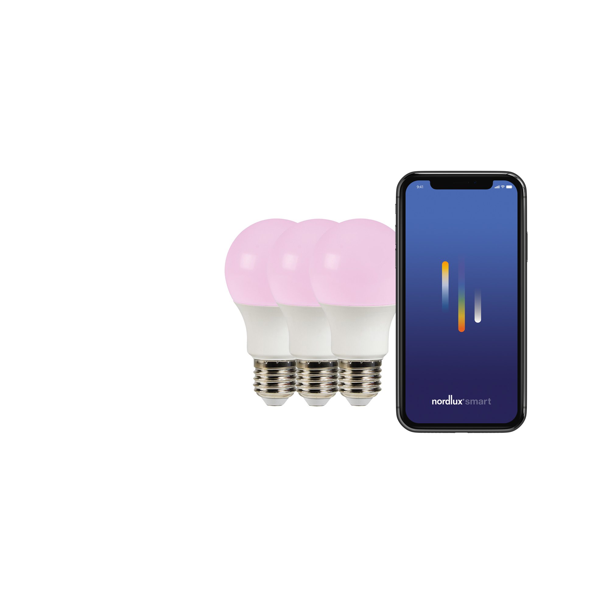Zestaw 3 żarówek LED Nordlux SMART E27 A60 RGB 2200-6500 K 806 lm — biały, 2270052701 - obrazek 4