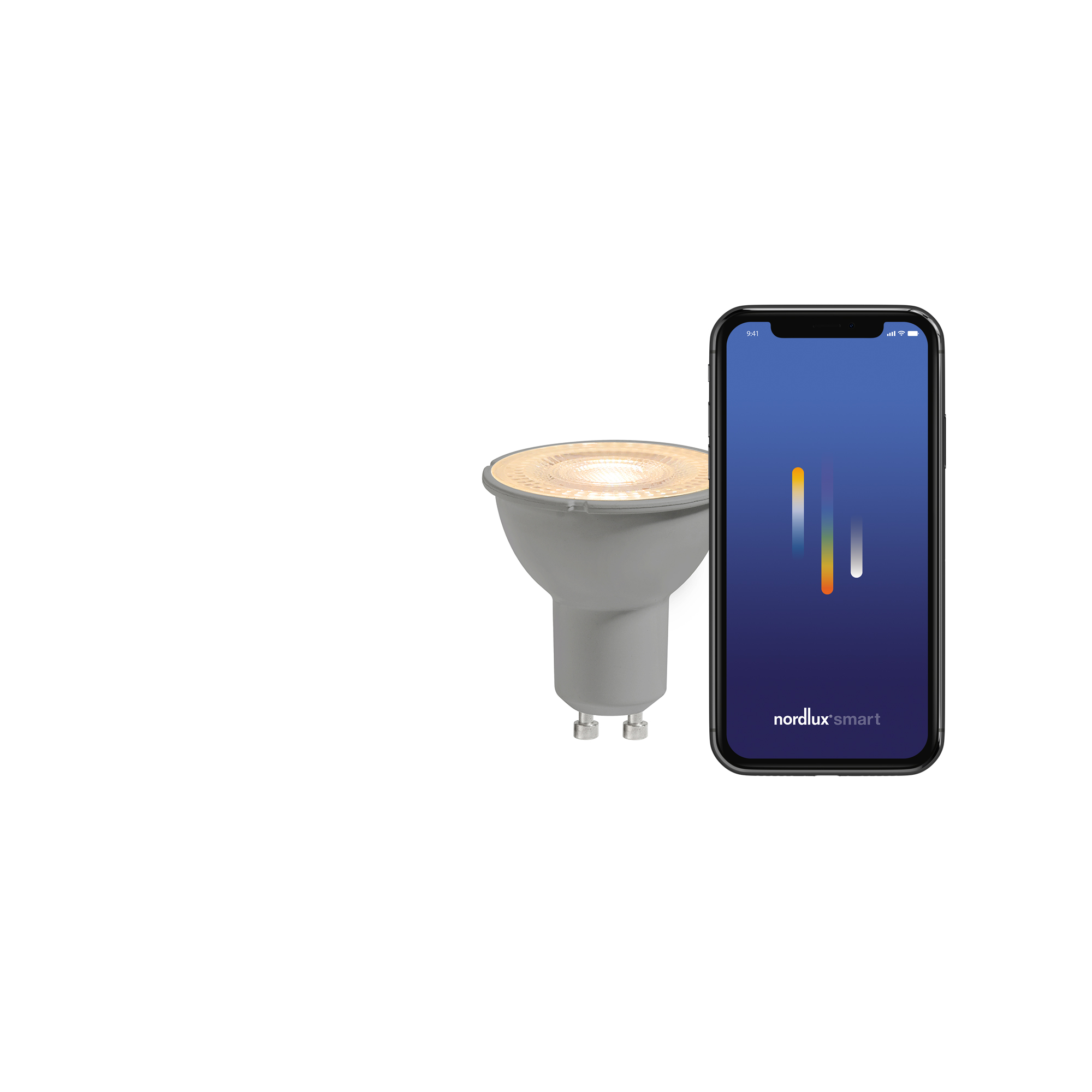 Żarówka LED Nordlux SMART GU10 Outdoor 2200-6500 K 345 lm — przezroczysta, 2170031000 - obrazek 4