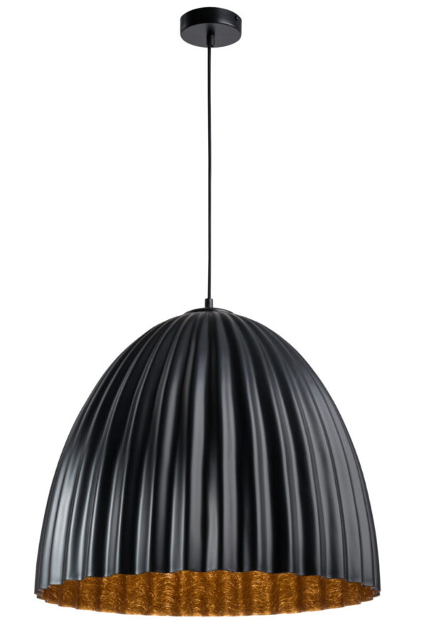 Lampa wisząca minimalistyczna TELMA 70 L czarny_miedziany, 1 × E27 – Sigma Lighting 32028
