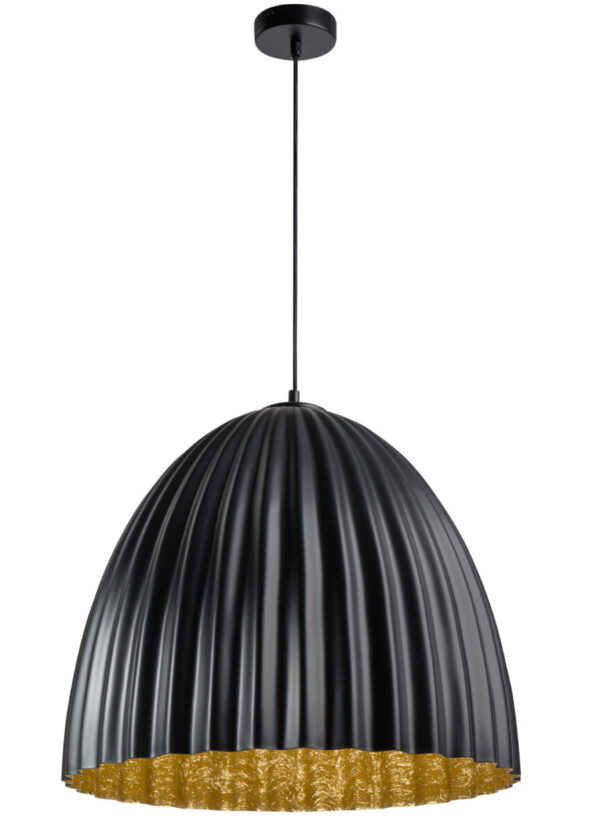 Lampa wisząca minimalistyczna TELMA 70 L czarny_złoty, 1 × E27 – Sigma Lighting 32027
