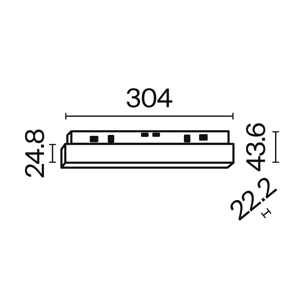 Oprawa liniowa do szyn magnetycznych EXILITY BASIS TR030-4-12W3K-WW-DS-W, biała, LED 12 W – Maytoni - obrazek 5