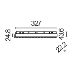 Oprawa liniowa do szyn magnetycznych EXILITY POINTS TR031-4-18WTW-DD-B, czarna, LED 18 W – Maytoni - obrazek 3