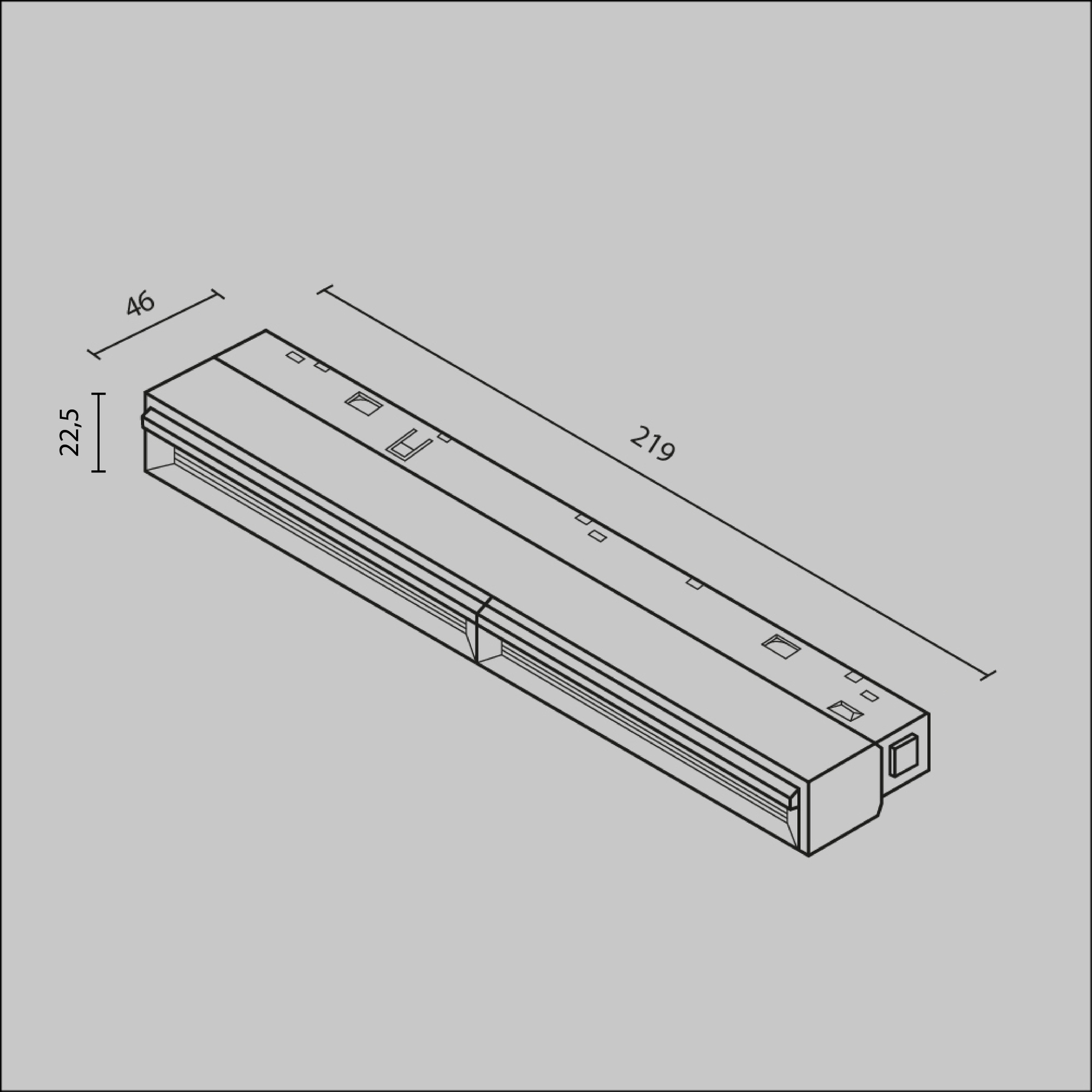 Oprawa do szyn magnetycznych EXILITY PARETE TR106-4-12W-DS-B, czarna, LED 12 W – Maytoni - obrazek 6