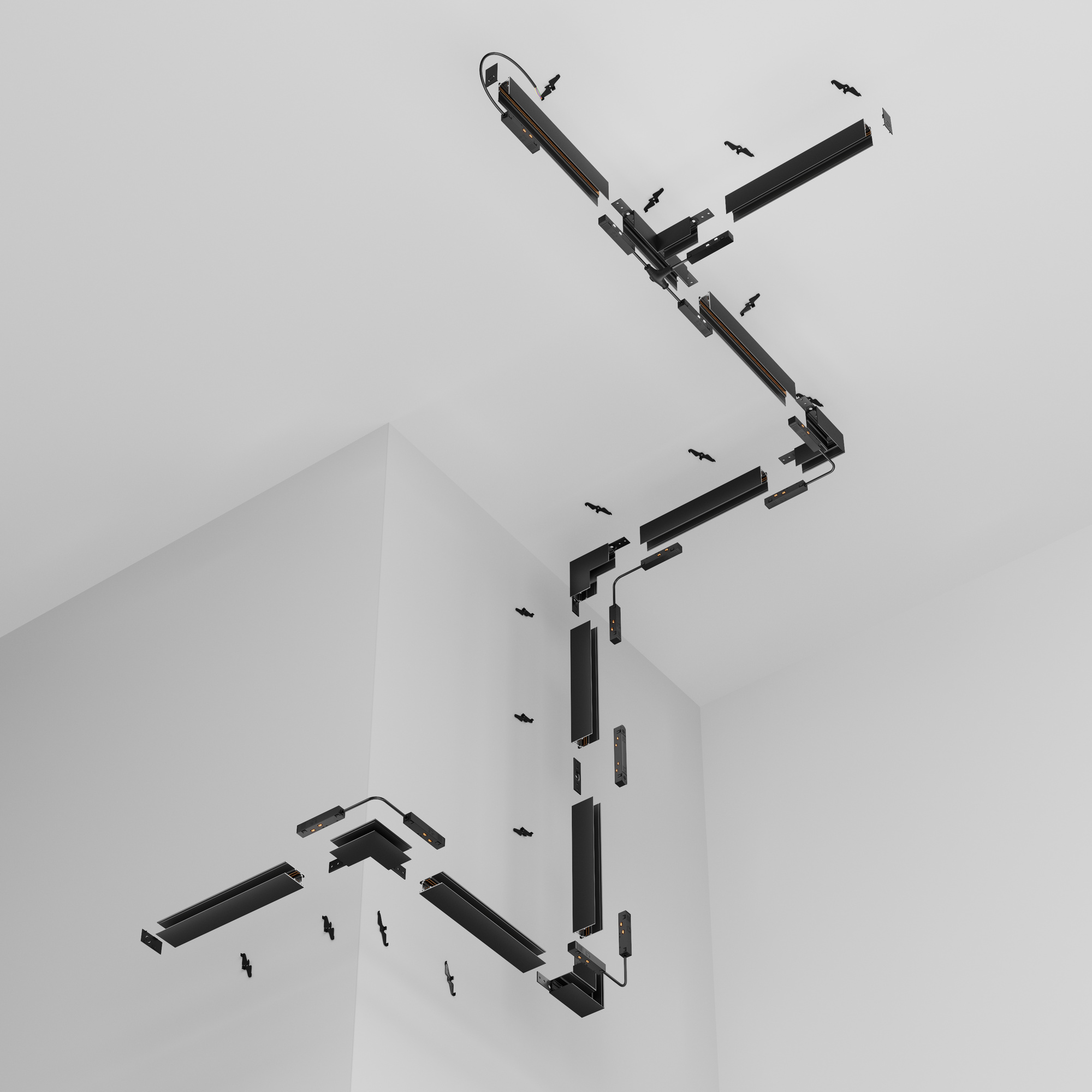 Szyna magnetyczna podtynkowa EXILITY TRX034-422.12B, czarna, 200 cm – Maytoni - obrazek 4