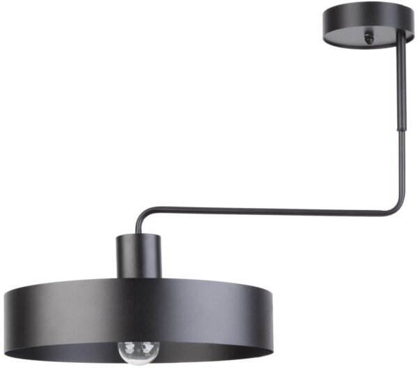 Plafon klasyczny VASCO 1 czarny, 1 × E27 – Sigma Lighting 31549