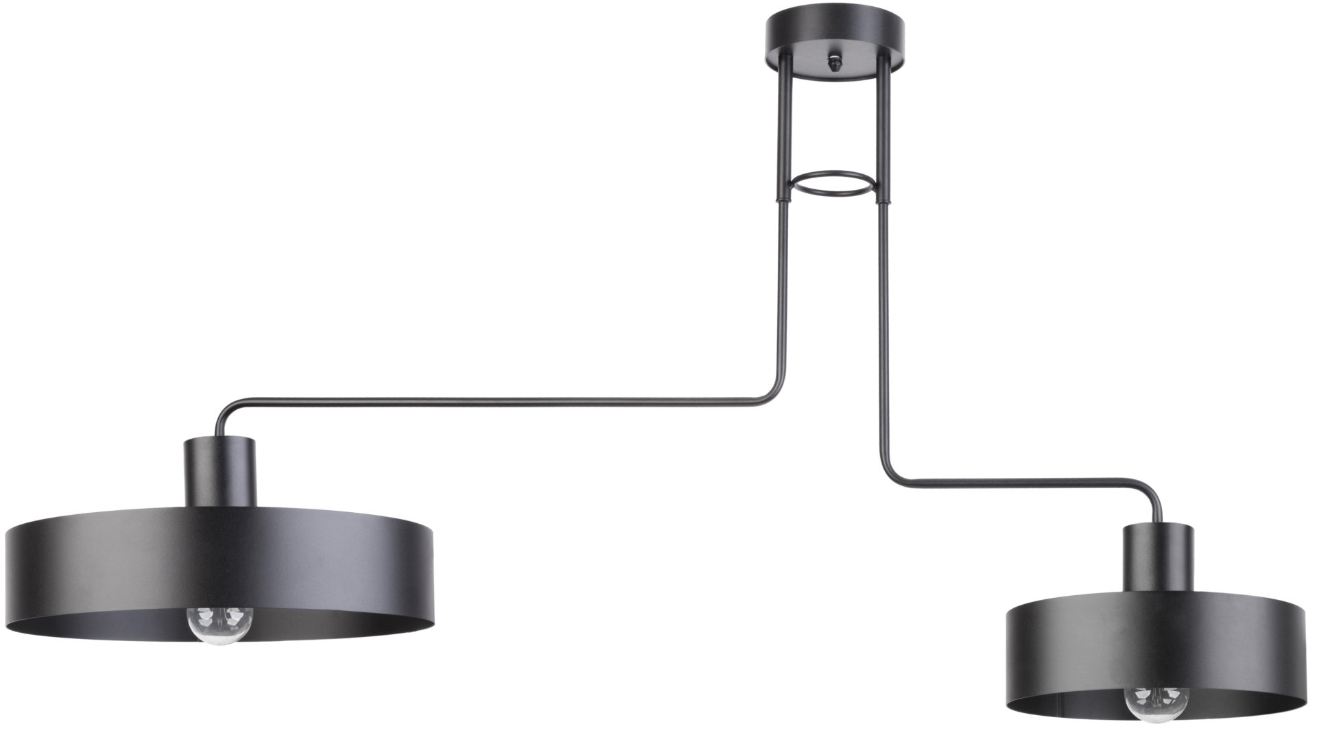 Plafon klasyczny VASCO 2 czarny, 2 × E27 – Sigma Lighting 31551