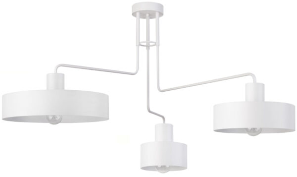Plafon klasyczny VASCO 3 biały, 3 × E27 – Sigma Lighting 31554