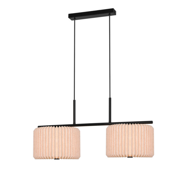 Lampa wisząca retro Nordlux VIVIENNE DUAL — czarna, E27, 2612243003