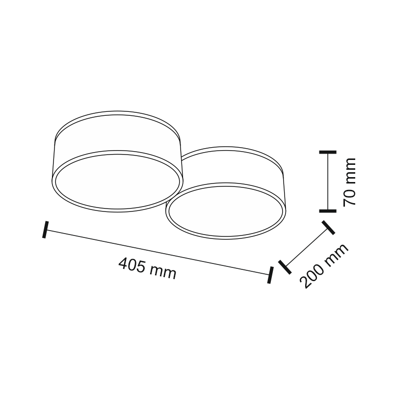 Lampa sufitowa nowoczesna Antigo ZAMA – biała, LED, 3000 K – 7041 - obrazek 2