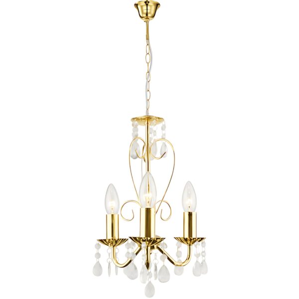 LAMPA SUFITOWA WISZĄCA EBT012-3CP ZŁOTA
