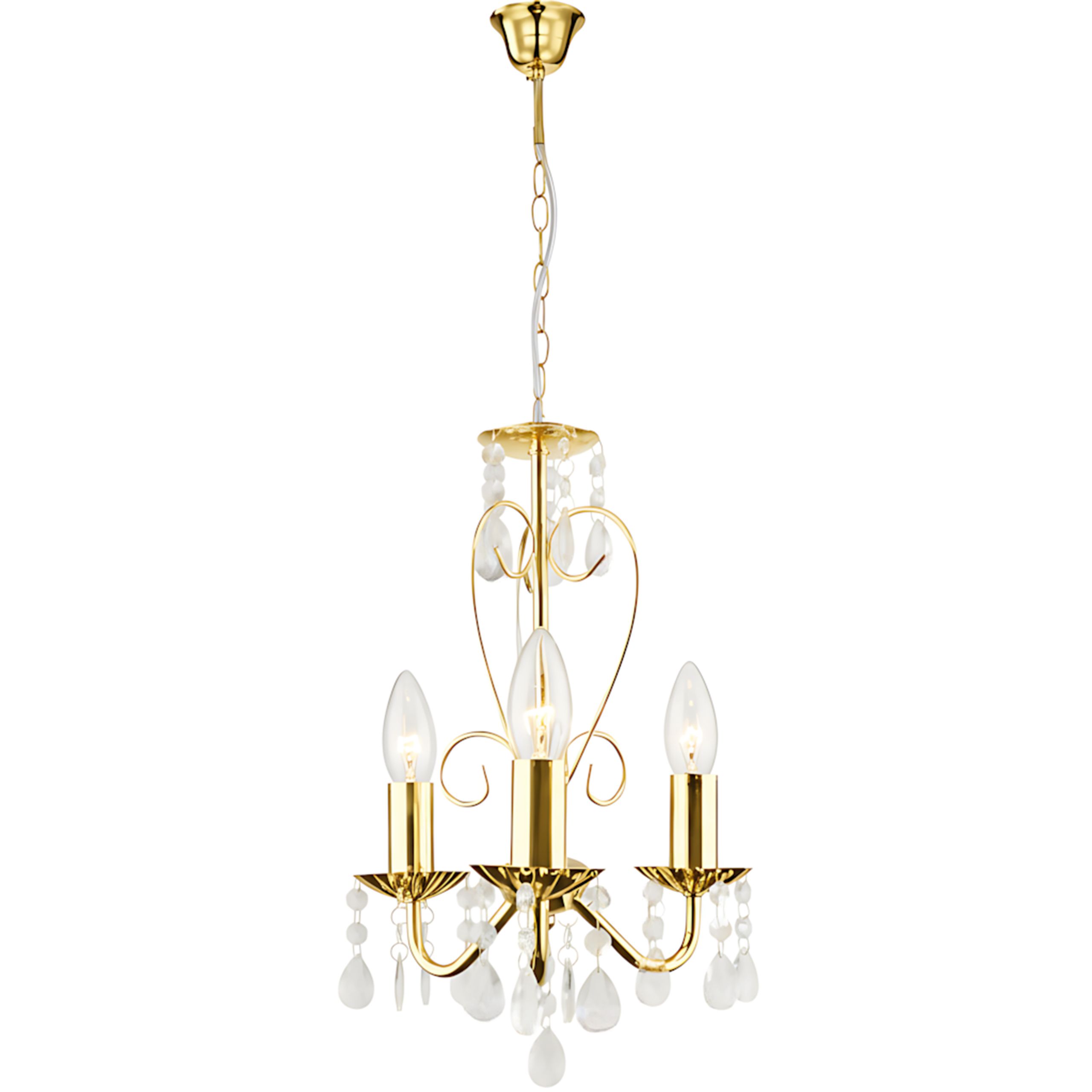 LAMPA SUFITOWA WISZĄCA EBT012-3CP ZŁOTA