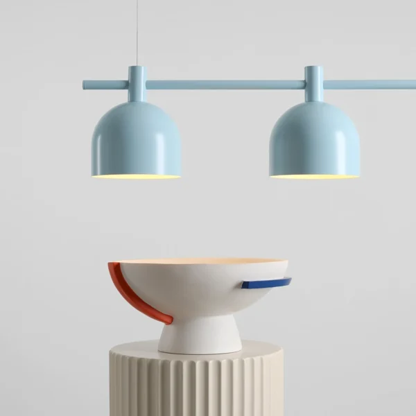 Lampa wisząca minimalistyczna Aldex BERYL 3 976E_29 jasnoniebieska 3×E27
