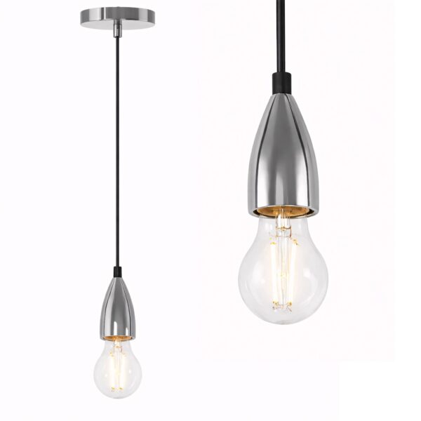 Lampa Sufitowa Wisząca Oprawka APP358-1CP CHROM