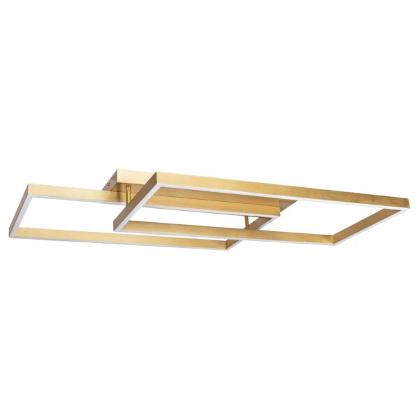LAMPA SUFITOWA LED SWE060-C PLAFON ZŁOTA SZCZOTKOWANA