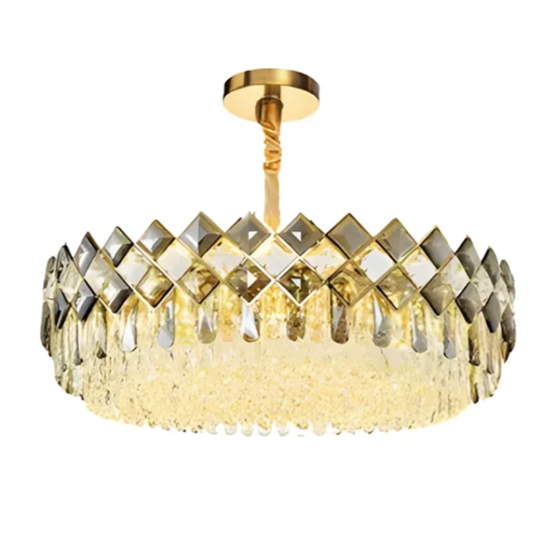 Lampa kryształowa wisząca APP1540-8CP60 Gold