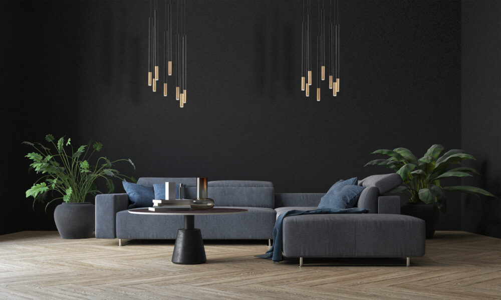 Lampa wisząca minimalistyczna SOPEL DUE 8 czarny_złoty, 8 × G9 – Sigma Lighting 33239 - obrazek 2