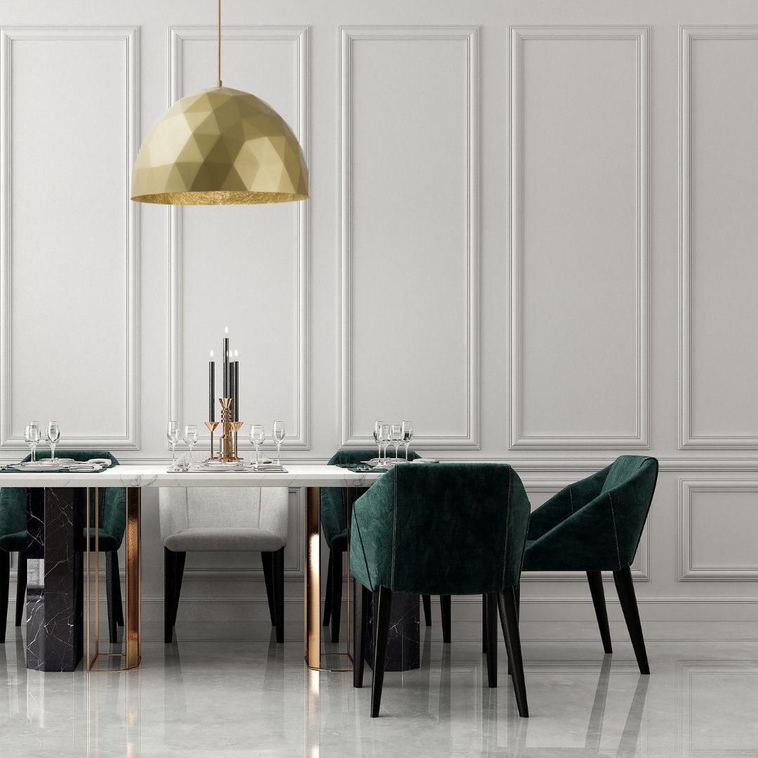 Lampa wisząca w stylu glamour DIAMENT L złoty, 1 × E27 – Sigma Lighting 32302