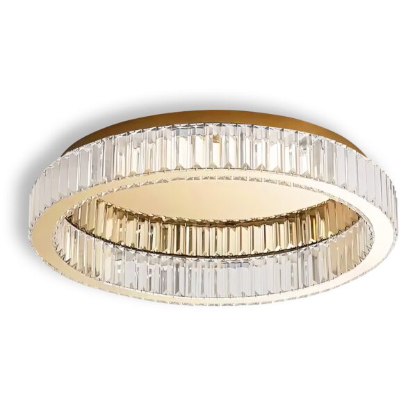LAMPA KRYSZTAŁOWA PLAFON APP1723-C 60cm ZŁOTA