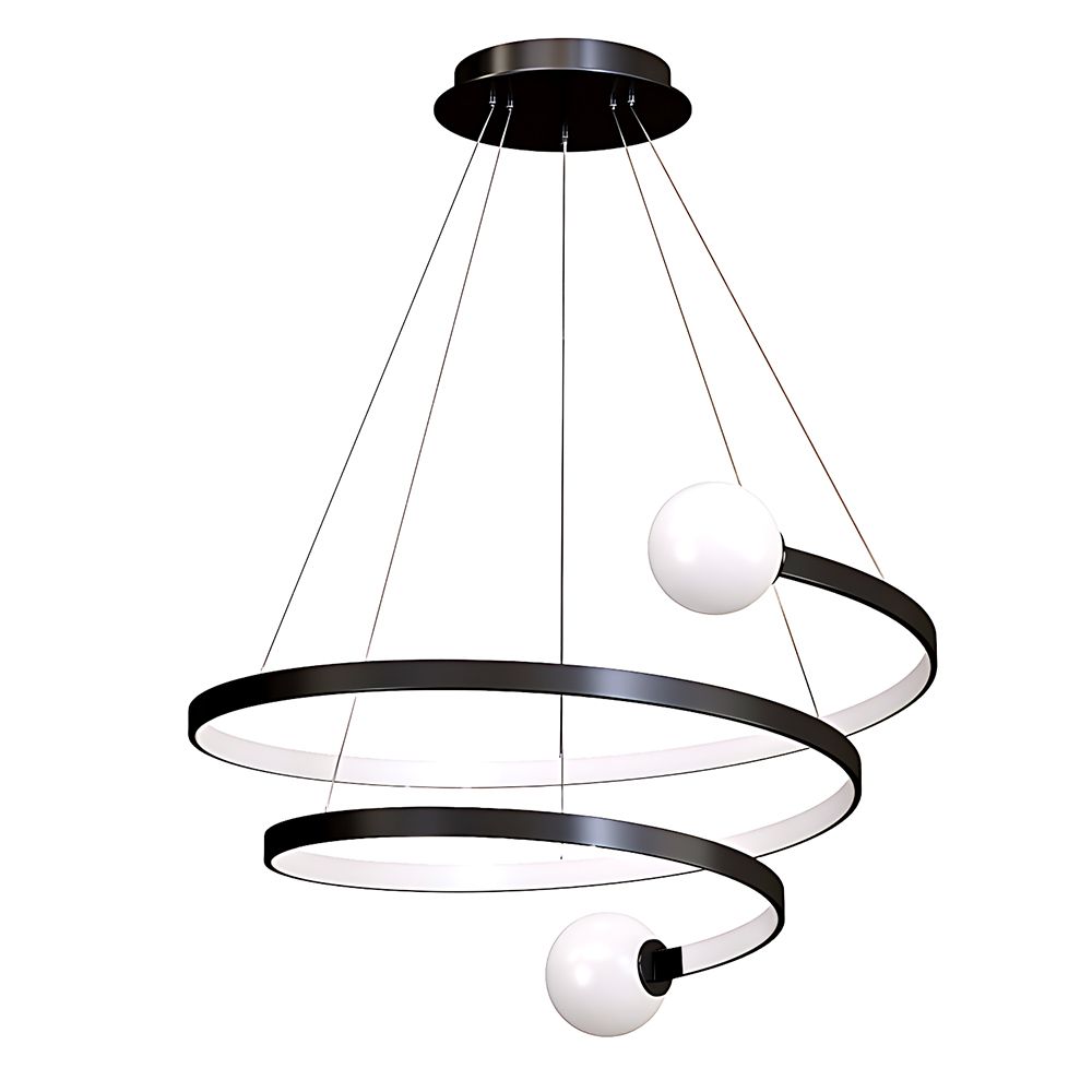 Lampa wisząca LED LHJ029-CP CZARNA