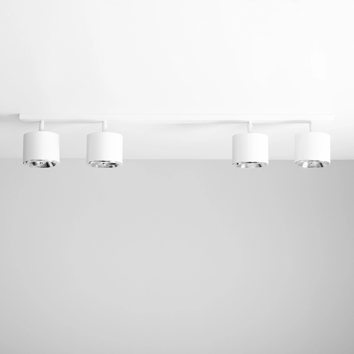 Plafon minimalistyczny Aldex BOT 2x2 1046PL_L1 biały 4×GU10