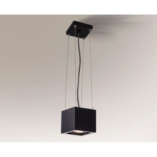 Lampa wisząca nowoczesna Antigo AWA – czarna, 1 × GU10 – 5501