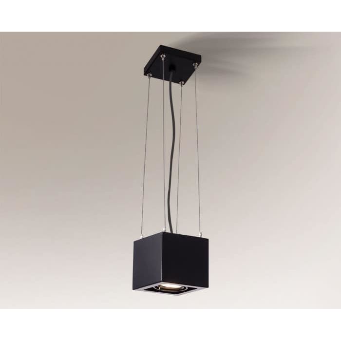 Lampa wisząca nowoczesna Antigo AWA – czarna, 1 × GU10 – 5501