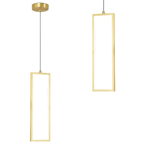 LAMPA SUFITOWA WISZĄCA LED LHJ084-1CP ZŁOTA
