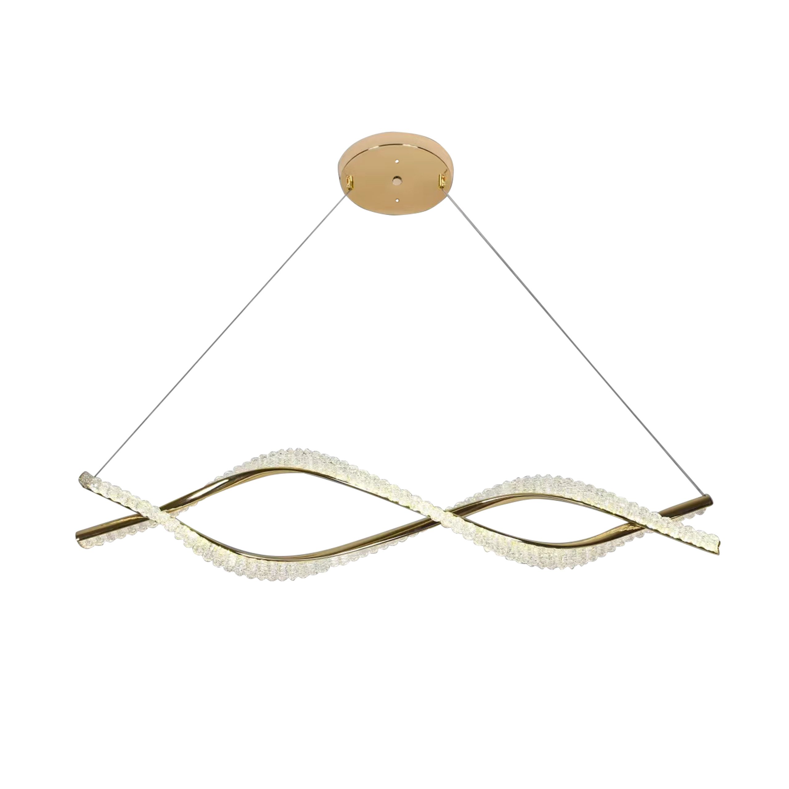 LAMPA WISZĄCA LED G033-CP ZŁOTA