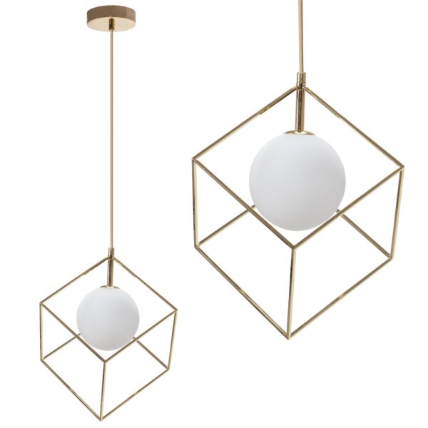 Lampa Wisząca APP1210-1CP Złota