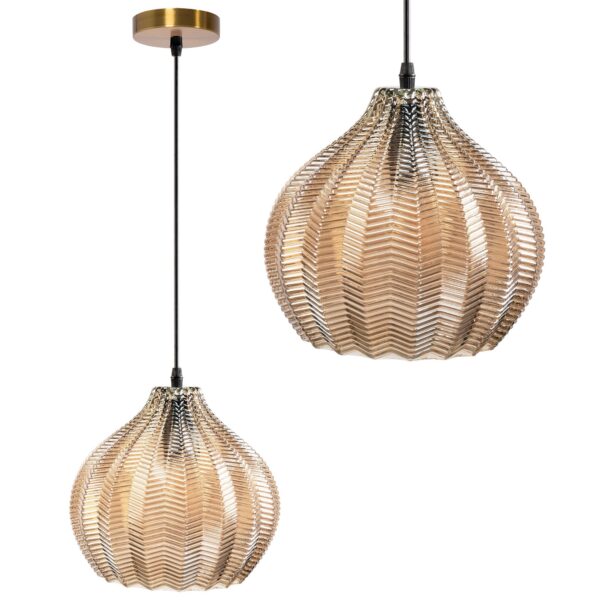 Lampa Sufitowa Szklana Retro APP893-1CP