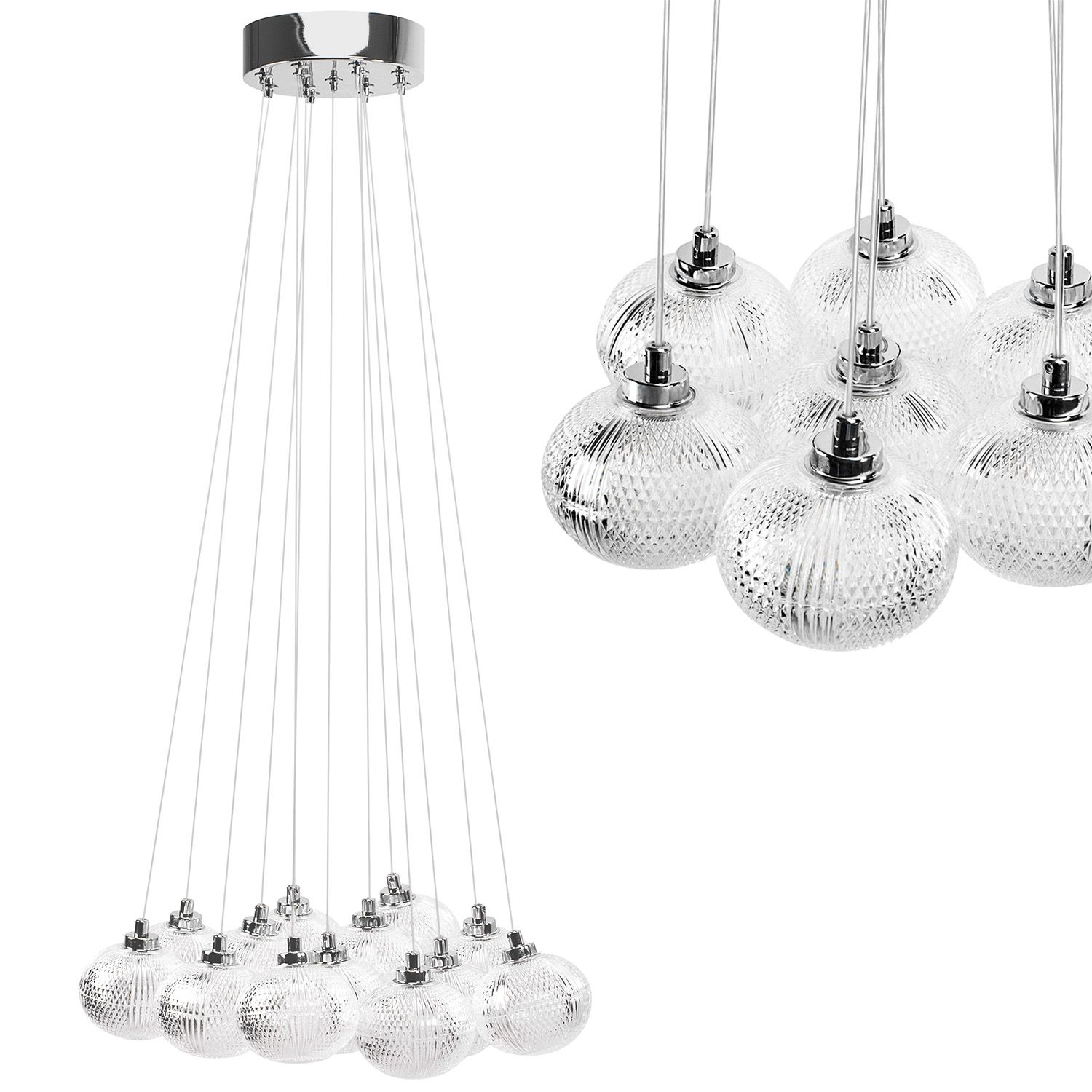 LAMPA SUFITOWA MS025-13CP Chrom