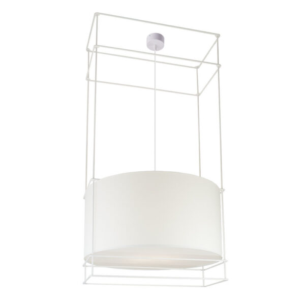 Lampa wisząca loftowa Antigo PAA – biała – 9546