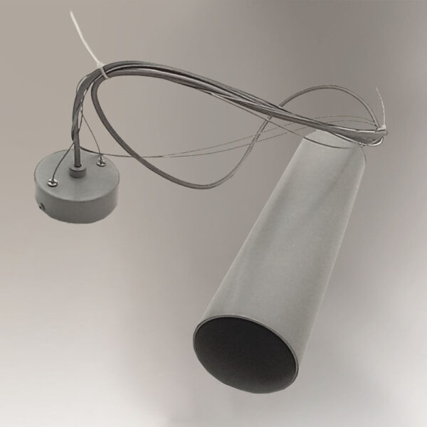 Lampa wisząca nowoczesna Antigo KOBE – szara, 1 × GU10 – 5544/GU10/SZ