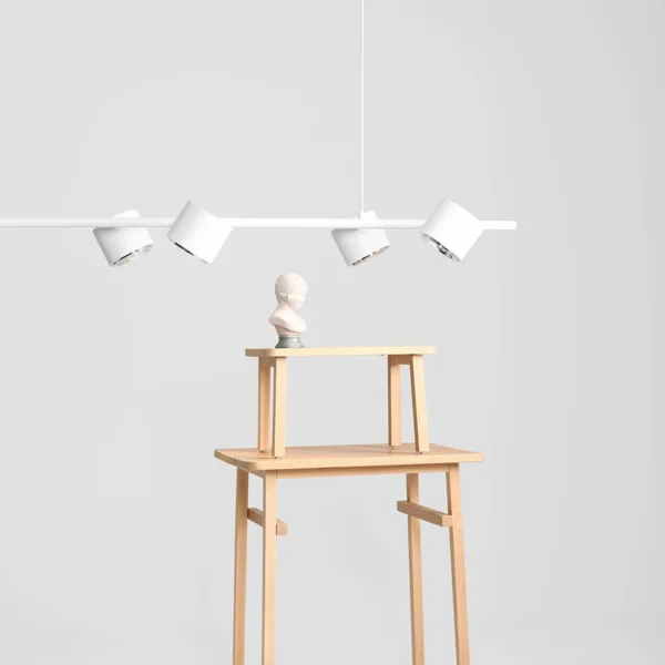 Lampa wisząca minimalistyczna Aldex BOT 6 1046K biała 6×GU10