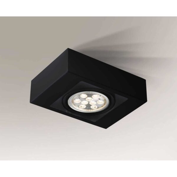 Lampa sufitowa nowoczesna Antigo KOGA – czarna – 7116
